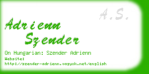 adrienn szender business card